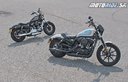 Harley-Davidson Sportster XL 1200NS Iron 2018 (biela) a Sportster XL 1200XS Forty-Eight Special 2018 (čierna)