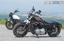 Harley-Davidson Sportster XL 1200NS Iron 2018 (biela) a Sportster XL 1200XS Forty-Eight Special 2018 (čierna)