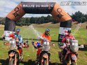 Prví traja jazdci Rallye Du Maroco (zľava – Walkner, Price, Brabec)