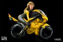 Human motorcycle bodypainting