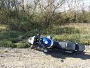 BMW R1150 GS - trčiace valce pri páde v teréne ochránia zvyšok motorky