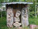 Drevené sochy v Parmajlovo, Rusko - Bod záujmu