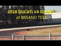Zvuk novej Ducati V4 2018 - test Misano